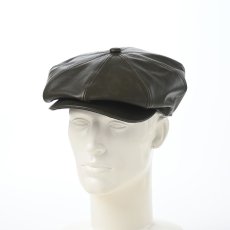 画像5: LEATHER CASQUETTE（レザーキャスケット） SE740 ダークグリーン (5)