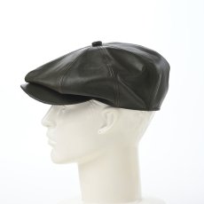 画像6: LEATHER CASQUETTE（レザーキャスケット） SE740 ダークグリーン (6)