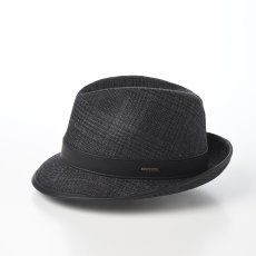 画像2: DORMEUIL WOODLAND HAT（ドーメル ウッドランド ハット） SE743 ブラック (2)