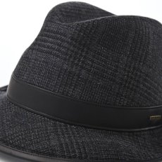 画像4: DORMEUIL WOODLAND HAT（ドーメル ウッドランド ハット） SE743 ブラック (4)