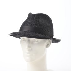 画像6: DORMEUIL WOODLAND HAT（ドーメル ウッドランド ハット） SE743 ブラック (6)