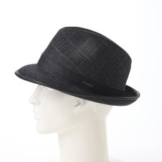 画像7: DORMEUIL WOODLAND HAT（ドーメル ウッドランド ハット） SE743 ブラック (7)