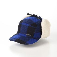 画像1: ROBROY TARTAN PILOT CAP（ロブロイ タータン パイロットキャップ） SE749 ブルー (1)