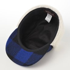 画像4: ROBROY TARTAN PILOT CAP（ロブロイ タータン パイロットキャップ） SE749 ブルー (4)