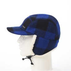 画像7: ROBROY TARTAN PILOT CAP（ロブロイ タータン パイロットキャップ） SE749 ブルー (7)