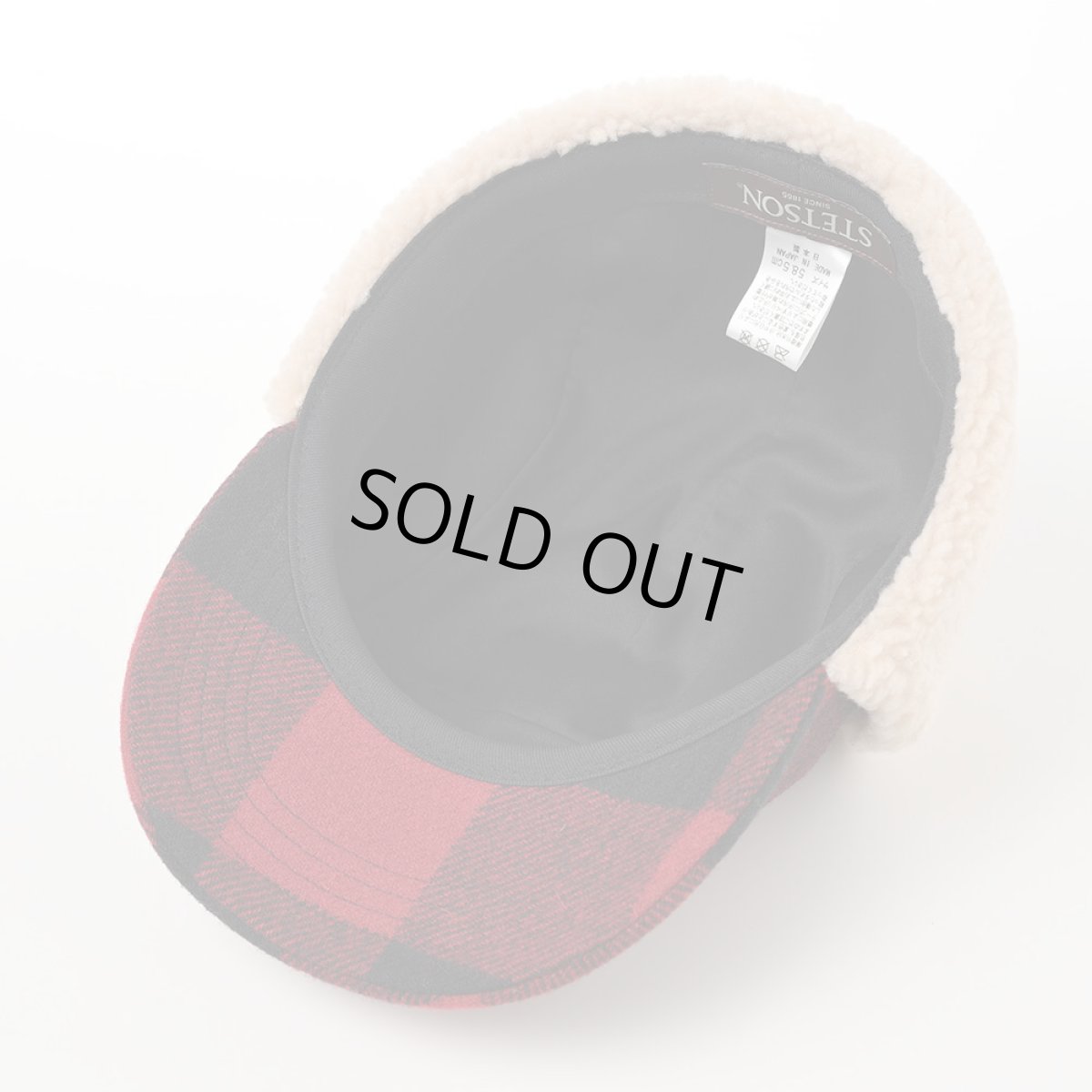 画像4: ROBROY TARTAN PILOT CAP（ロブロイ タータン パイロットキャップ） SE749 レッド (4)