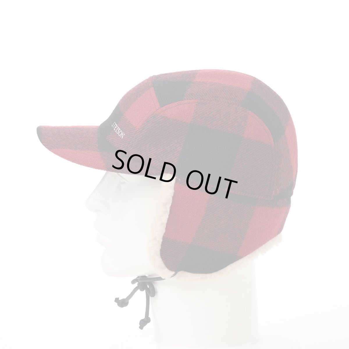 画像7: ROBROY TARTAN PILOT CAP（ロブロイ タータン パイロットキャップ） SE749 レッド (7)