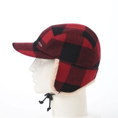 画像7: ROBROY TARTAN PILOT CAP（ロブロイ タータン パイロットキャップ） SE749 レッド (7)