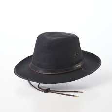 画像1: OILD COTTON HAT（オイルドコットンハット） SE753 ブラック (1)