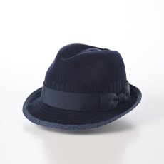 画像1: SILK THERMO PIPING HAT（シルクサーモ パイピング ハット） SE761 ネイビー (1)