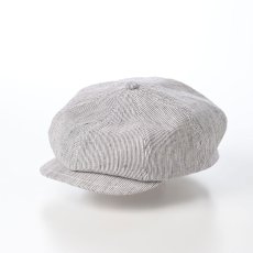 画像1: LINEN CASQUETTE（リネン キャスケット） SE762 グレー (1)