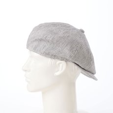 画像8: LINEN CASQUETTE（リネン キャスケット） SE762 グレー (8)