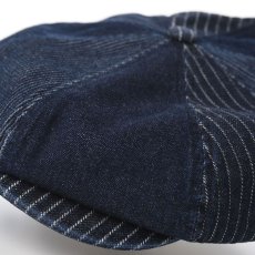 画像3: PATCHWORK DENIM CASQUETTE（パッチワークデニム キャスケット） SE767 ネイビー (3)