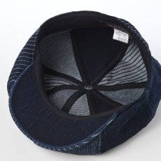 画像4: PATCHWORK DENIM CASQUETTE（パッチワークデニム キャスケット） SE767 ネイビー (4)