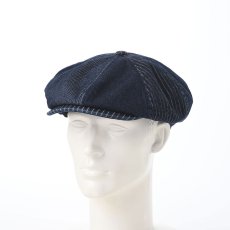 画像5: PATCHWORK DENIM CASQUETTE（パッチワークデニム キャスケット） SE767 ネイビー (5)