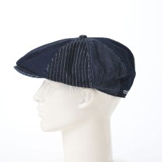 画像6: PATCHWORK DENIM CASQUETTE（パッチワークデニム キャスケット） SE767 ネイビー (6)