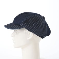 画像7: PATCHWORK DENIM CASQUETTE（パッチワークデニム キャスケット） SE767 ネイビー (7)