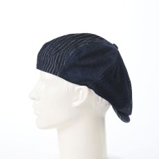 画像8: PATCHWORK DENIM CASQUETTE（パッチワークデニム キャスケット） SE767 ネイビー (8)