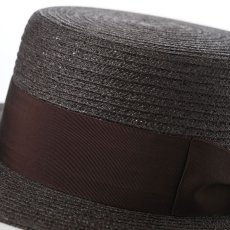 画像4: JUTE BRAID KANKAN HAT（ジュートブレード カンカンハット） SE771 ブラウン (4)