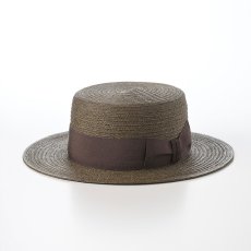 画像1: JUTE BRAID KANKAN HAT（ジュートブレード カンカンハット） SE771 オリーブ (1)