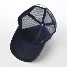 画像4: WASHER DENIM MESH CAP（ワッシャーデニム メッシュキャップ） SE774 ネイビー (4)