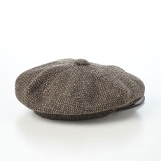 画像2: HARRISTWEED LEATHRE BIG CAS（ハリスツイード レザー ビッグキャス） SE787 ブラウン (2)