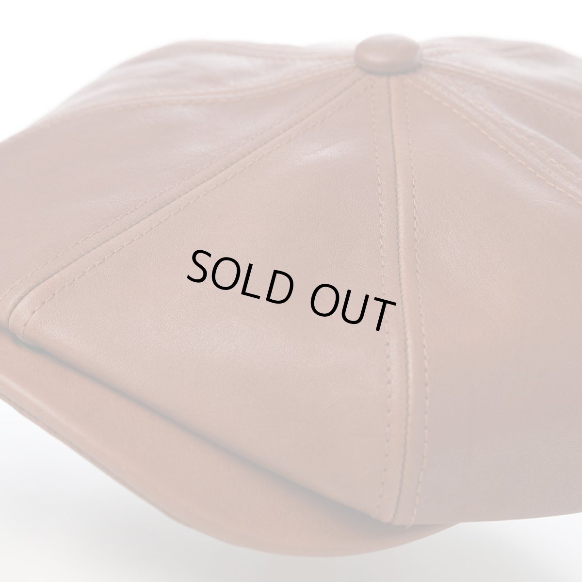 画像3: SHRINK LEATHER CASQUETTE（シュリンクレザー キャスケット） SE788 ブラウン (3)