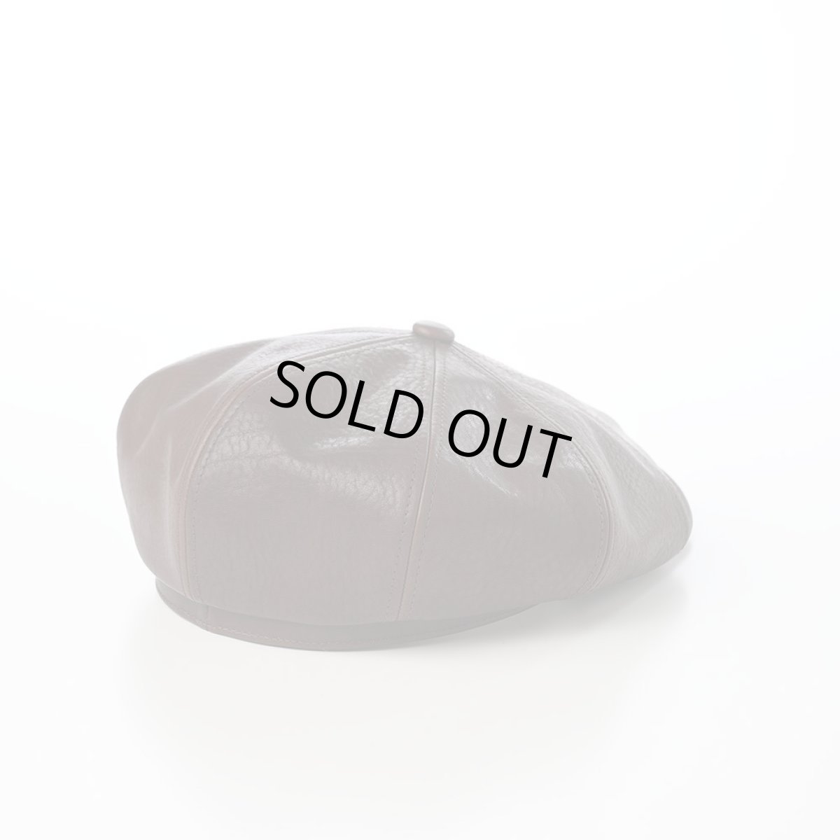 画像2: SHRINK LEATHER CASQUETTE（シュリンクレザー キャスケット） SE788 ダークブラウン (2)