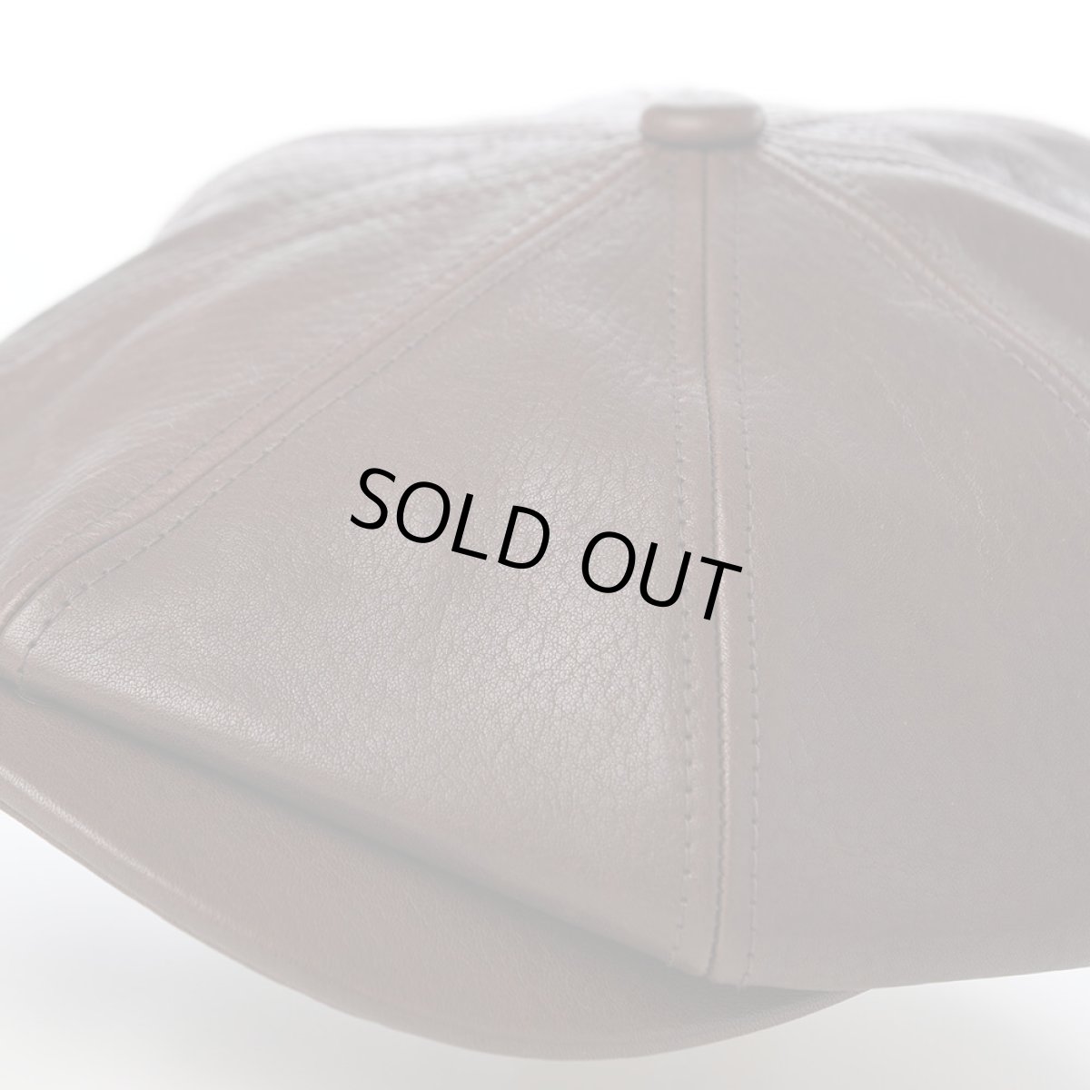 画像3: SHRINK LEATHER CASQUETTE（シュリンクレザー キャスケット） SE788 ダークブラウン (3)