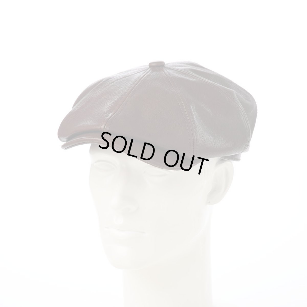 画像5: SHRINK LEATHER CASQUETTE（シュリンクレザー キャスケット） SE788 ダークブラウン (5)