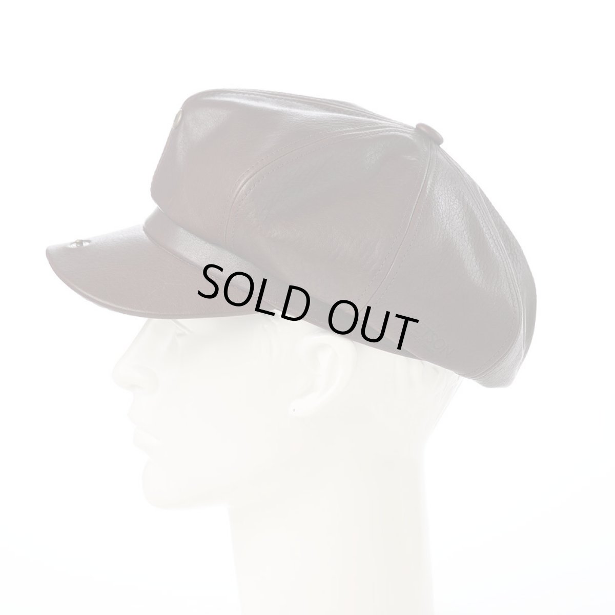 画像7: SHRINK LEATHER CASQUETTE（シュリンクレザー キャスケット） SE788 ダークブラウン (7)