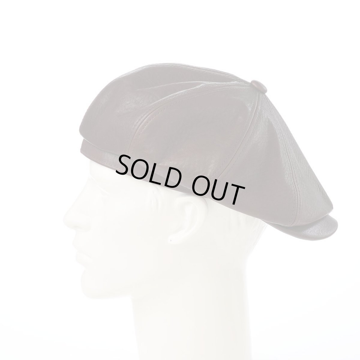 画像8: SHRINK LEATHER CASQUETTE（シュリンクレザー キャスケット） SE788 ダークブラウン (8)