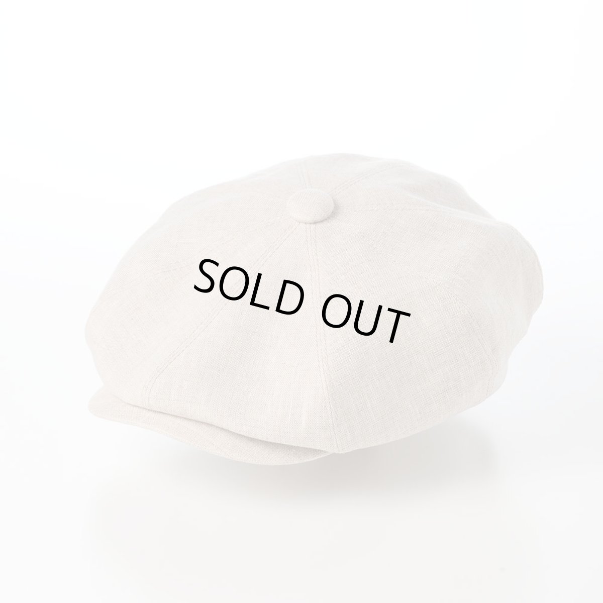 画像1: LINEN CHAMBRAY CASKET（リネンシャンブレー キャスケット） SE808 ベージュ (1)