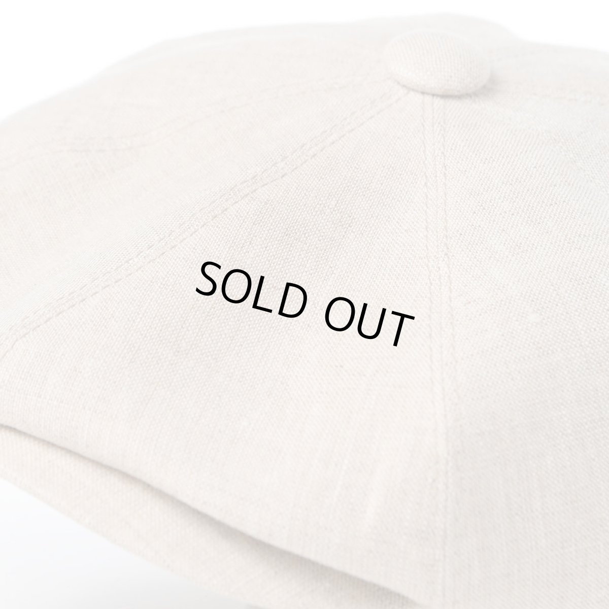 画像3: LINEN CHAMBRAY CASKET（リネンシャンブレー キャスケット） SE808 ベージュ (3)