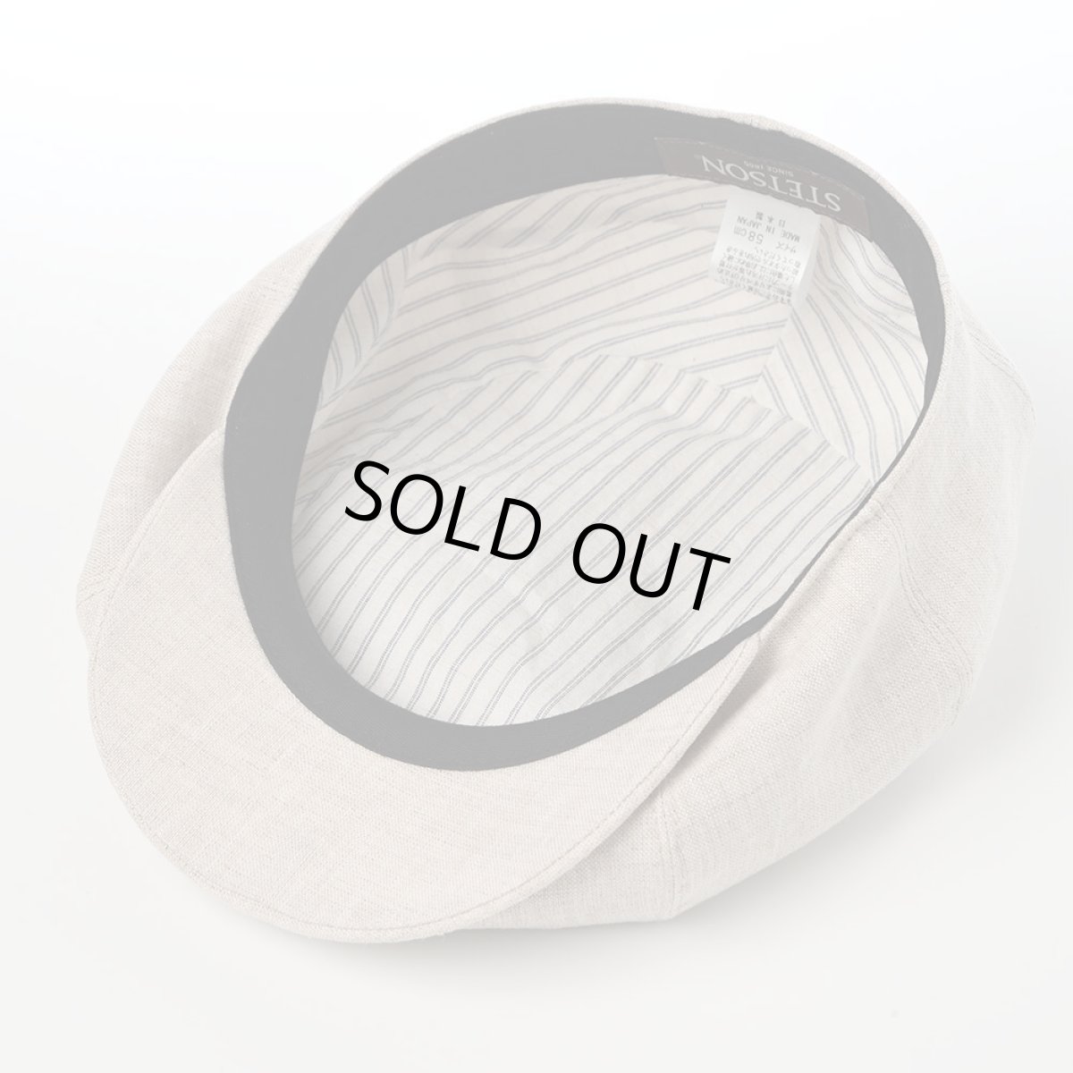 画像4: LINEN CHAMBRAY CASKET（リネンシャンブレー キャスケット） SE808 ベージュ (4)