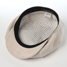 画像4: LINEN CHAMBRAY CASKET（リネンシャンブレー キャスケット） SE808 ベージュ (4)