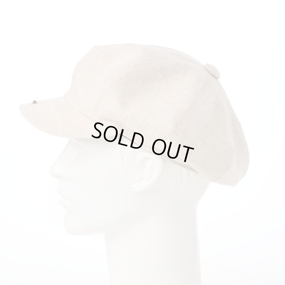 画像7: LINEN CHAMBRAY CASKET（リネンシャンブレー キャスケット） SE808 ベージュ (7)