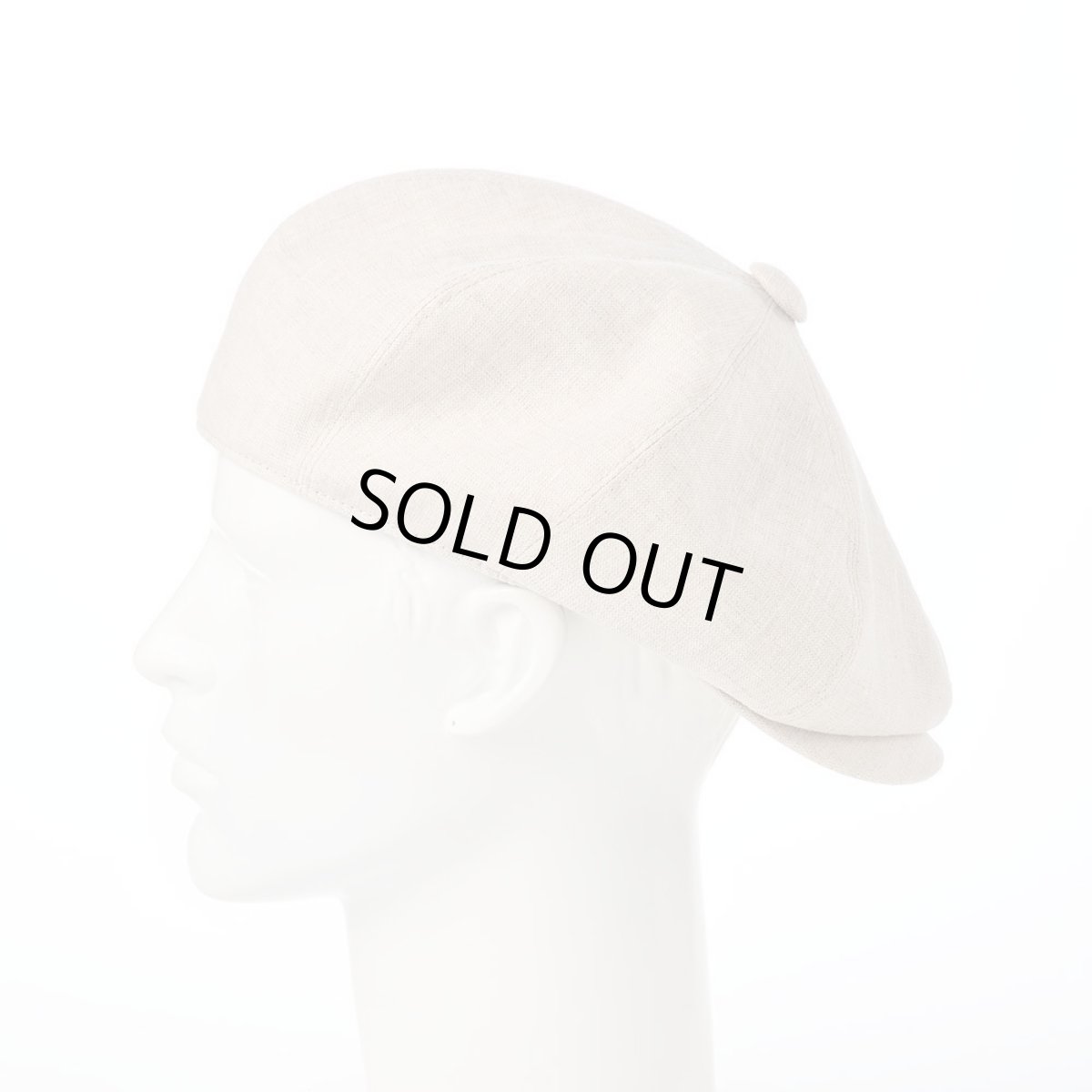 画像8: LINEN CHAMBRAY CASKET（リネンシャンブレー キャスケット） SE808 ベージュ (8)