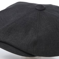画像3: LINEN CHAMBRAY CASKET（リネンシャンブレー キャスケット） SE808 ブラック (3)