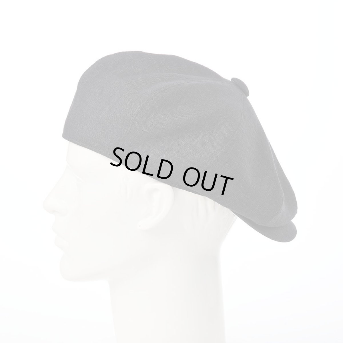 画像8: LINEN CHAMBRAY CASKET（リネンシャンブレー キャスケット） SE808 ブラック (8)