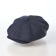 画像1: LINEN CHAMBRAY CASKET（リネンシャンブレー キャスケット） SE808 ネイビー (1)
