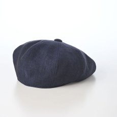 画像2: LINEN CHAMBRAY CASKET（リネンシャンブレー キャスケット） SE808 ネイビー (2)