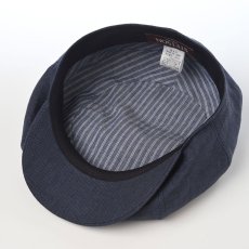 画像4: LINEN CHAMBRAY CASKET（リネンシャンブレー キャスケット） SE808 ネイビー (4)