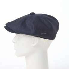 画像6: LINEN CHAMBRAY CASKET（リネンシャンブレー キャスケット） SE808 ネイビー (6)