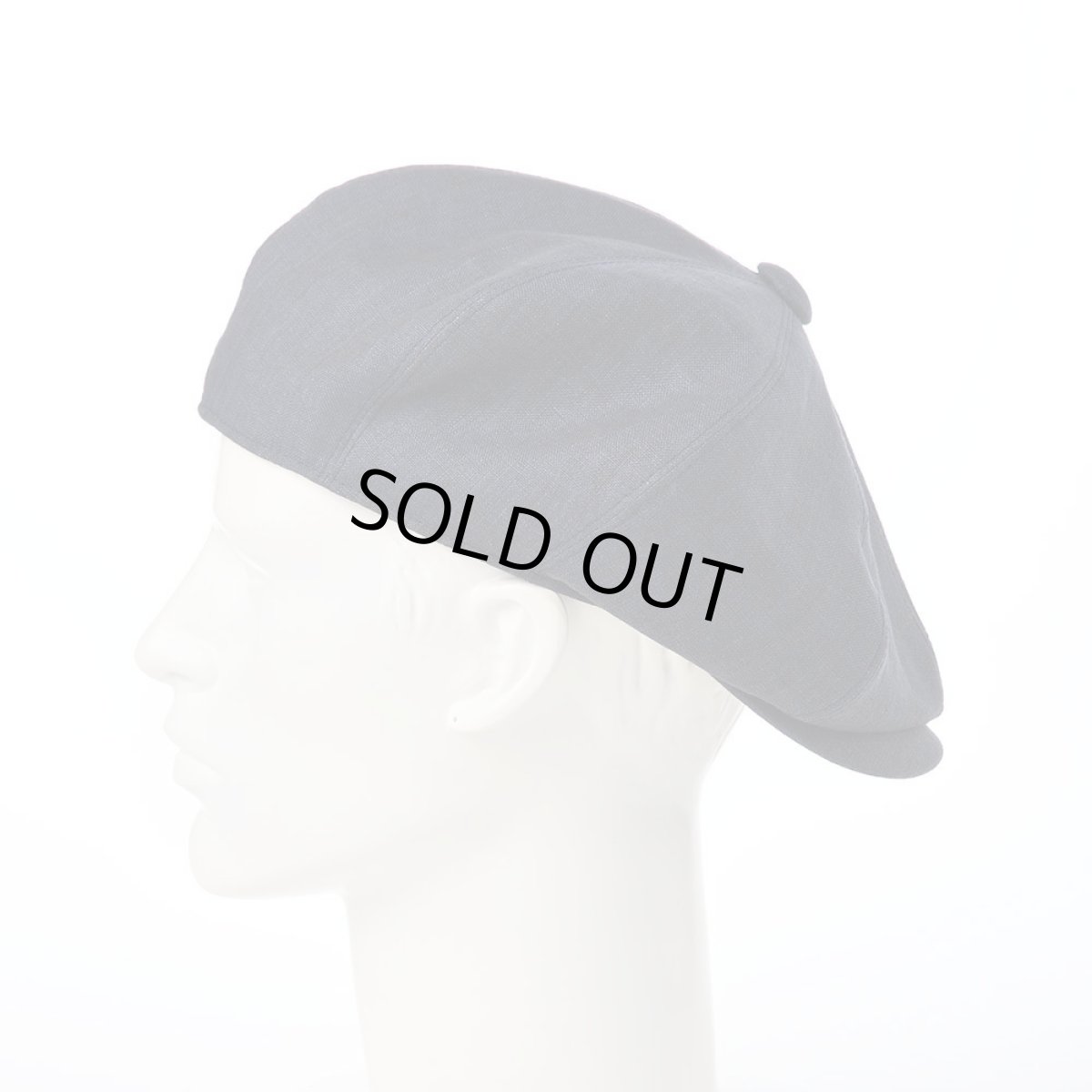 画像8: LINEN CHAMBRAY CASKET（リネンシャンブレー キャスケット） SE808 ネイビー (8)