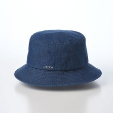 画像2: COTTON LIGHT DENIM HAT（コットン ライトデニム ハット） SE811 ブルー (2)