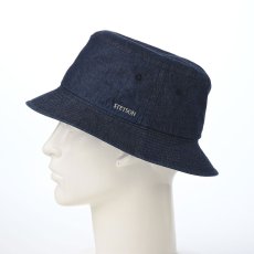 画像7: COTTON LIGHT DENIM HAT（コットン ライトデニム ハット） SE811 ダークネイビー (7)