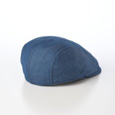 画像2: COTTON LINEN LIGHT DENIM HUNTING（コットン リネン ライトデニム ハンチング） SE812 ブルー (2)