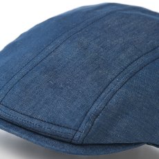 画像3: COTTON LINEN LIGHT DENIM HUNTING（コットン リネン ライトデニム ハンチング） SE812 ブルー (3)