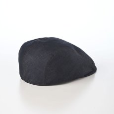 画像2: COTTON LINEN LIGHT DENIM HUNTING（コットン リネン ライトデニム ハンチング） SE812 ダークネイビー (2)